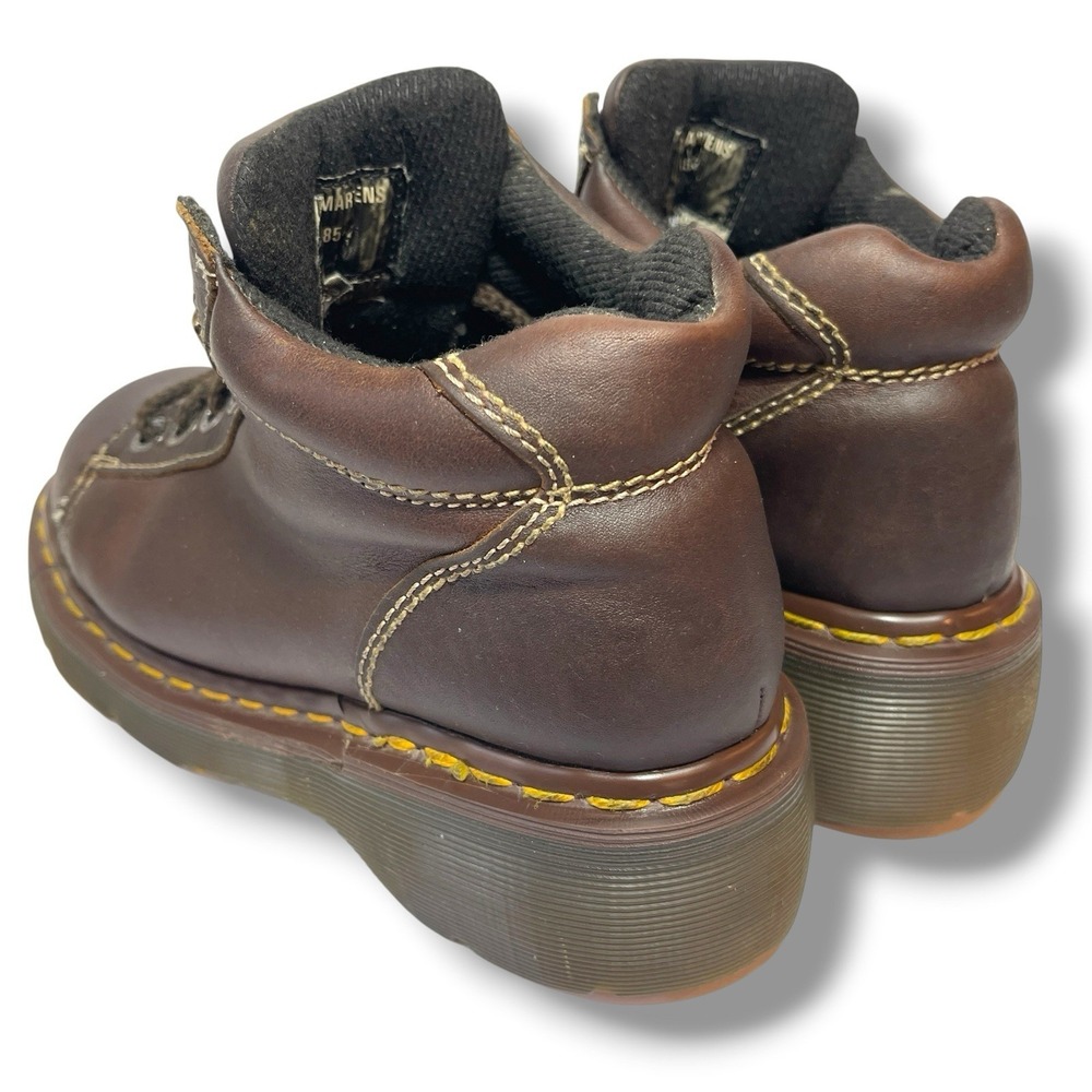 Vintage Dr Martens Booties Womens Size Tag 5 (US-7?), Brown Made in England 8542 - Picture 4 of 15